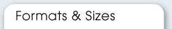Formats & Sizes