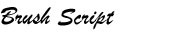 Brush Script